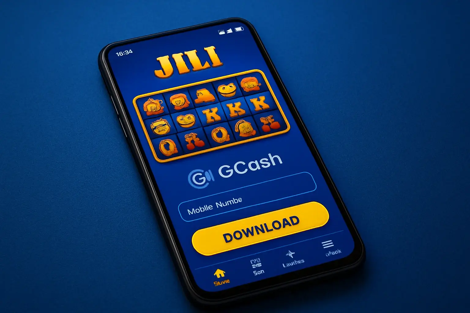 Philippine casino mobile app on Android with JILI UI and GCash payment